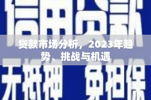 宣威贷款市场分析，2023年趋势、挑战与机遇