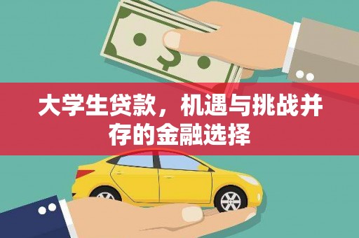 宣威大学生贷款，机遇与挑战并存的金融选择