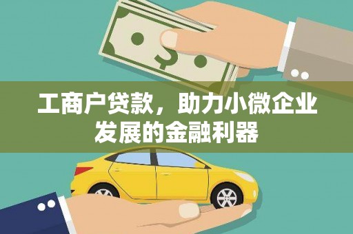 宣威工商户贷款，助力小微企业发展的金融利器