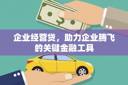 宣威企业经营贷，助力企业腾飞的关键金融工具