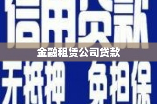宣威金融租赁公司贷款
