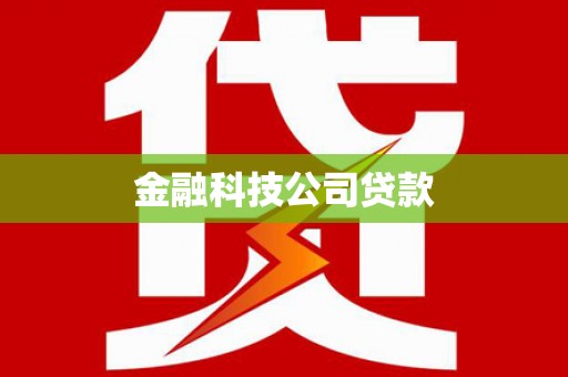 宣威金融科技公司贷款