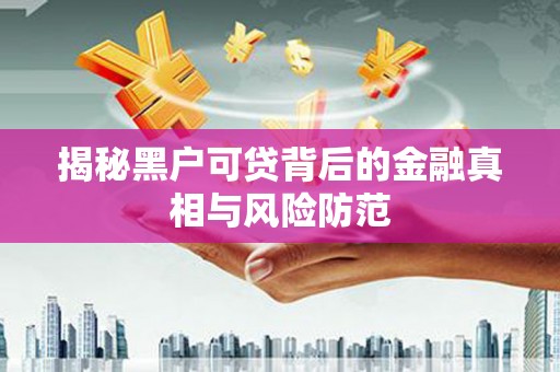 宣威揭秘黑户可贷背后的金融真相与风险防范