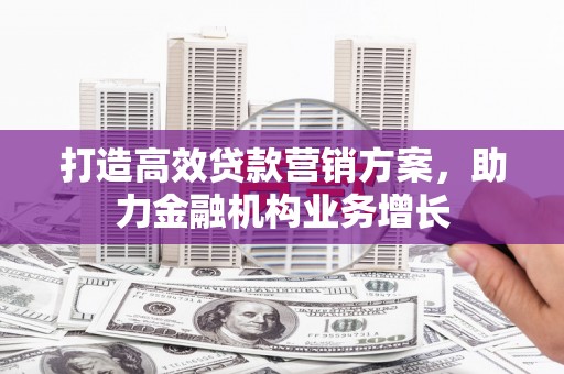 宣威打造高效贷款营销方案，助力金融机构业务增长