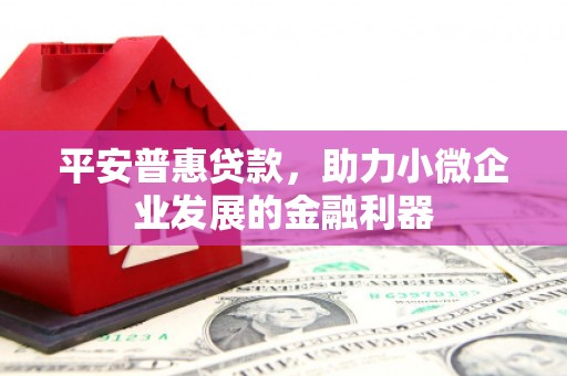 宣威平安普惠贷款，助力小微企业发展的金融利器