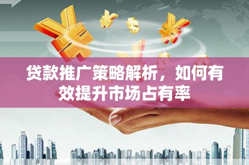 宣威贷款推广策略解析，如何有效提升市场占有率