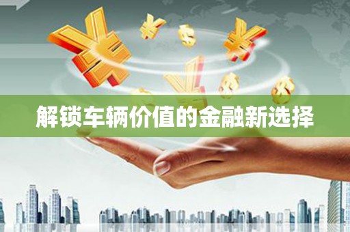 宣威解锁车辆价值的金融新选择