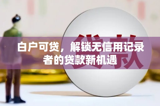 宣威白户可贷，解锁无信用记录者的贷款新机遇