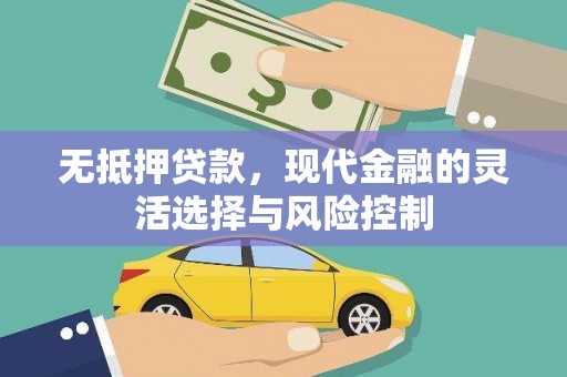 宣威无抵押贷款，现代金融的灵活选择与风险控制