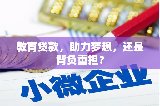 宣威教育贷款，助力梦想，还是背负重担？