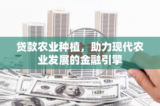 宣威贷款农业种植，助力现代农业发展的金融引擎