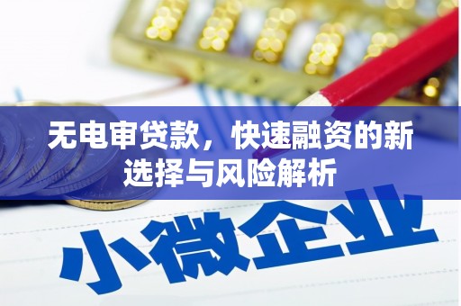 宣威无电审贷款，快速融资的新选择与风险解析