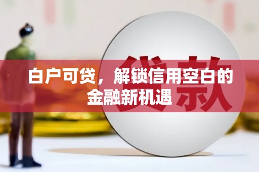 宣威白户可贷，解锁信用空白的金融新机遇