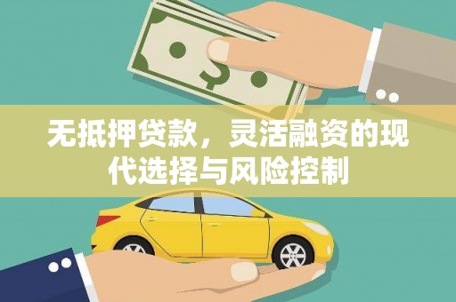 宣威无抵押贷款，灵活融资的现代选择与风险控制