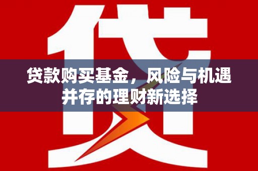 宣威贷款购买基金，风险与机遇并存的理财新选择