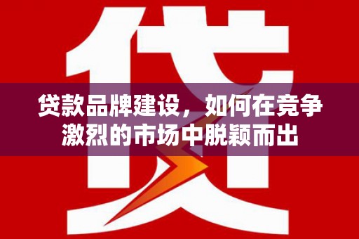 宣威贷款品牌建设，如何在竞争激烈的市场中脱颖而出