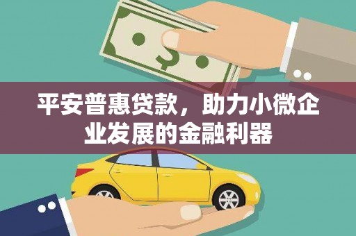 宣威平安普惠贷款，助力小微企业发展的金融利器
