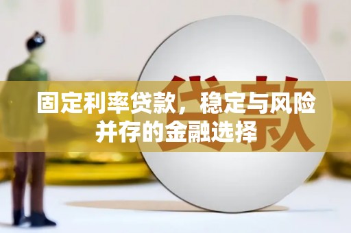 宣威固定利率贷款，稳定与风险并存的金融选择