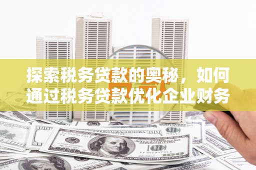 宣威探索税务贷款的奥秘，如何通过税务贷款优化企业财务