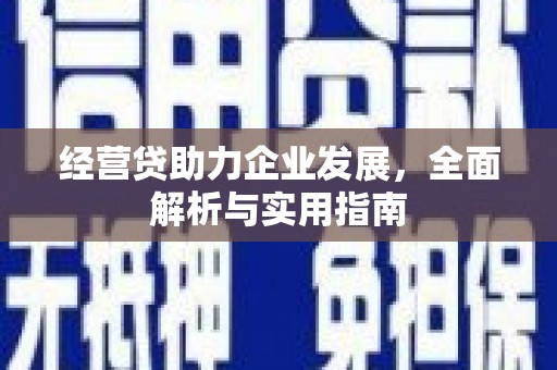宣威经营贷助力企业发展，全面解析与实用指南