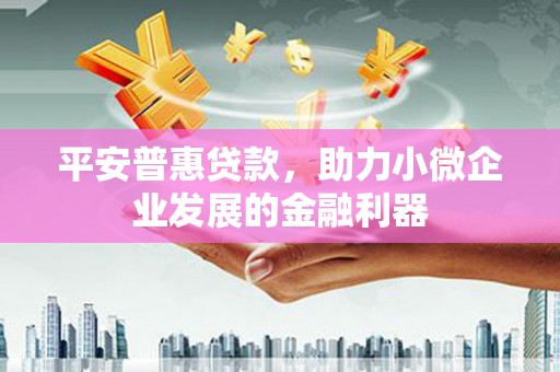 宣威平安普惠贷款，助力小微企业发展的金融利器