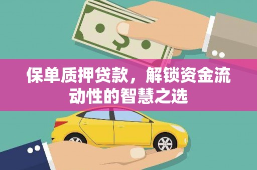 宣威保单质押贷款，解锁资金流动性的智慧之选