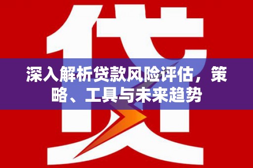 宣威深入解析贷款风险评估，策略、工具与未来趋势