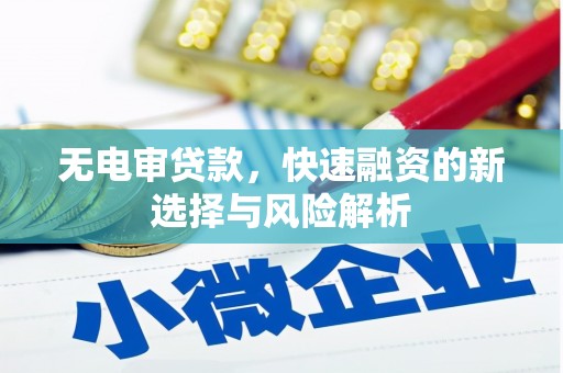 宣威无电审贷款，快速融资的新选择与风险解析
