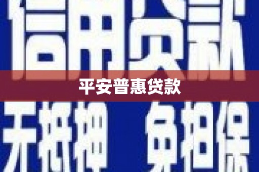 宣威平安普惠贷款