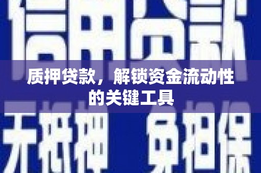 宣威质押贷款，解锁资金流动性的关键工具
