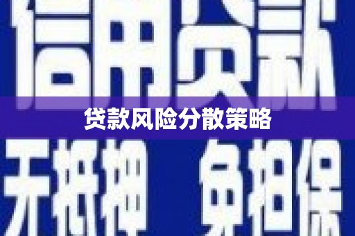 宣威贷款风险分散策略