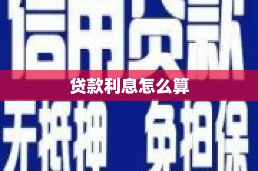 宣威贷款利息怎么算