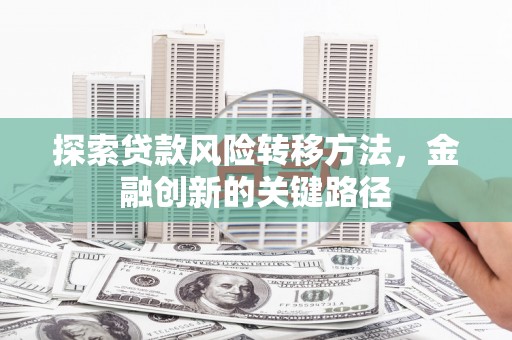 宣威探索贷款风险转移方法，金融创新的关键路径