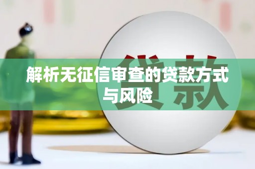 宣威解析无征信审查的贷款方式与风险