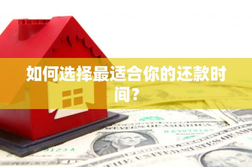 宣威如何选择最适合你的还款时间？