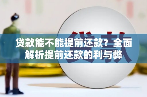 宣威贷款能不能提前还款？全面解析提前还款的利与弊
